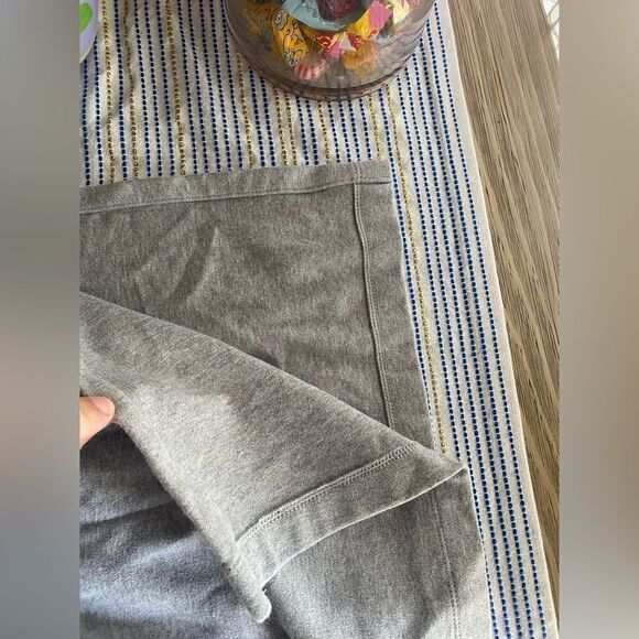 J.Jill Pure Jill Soft-Brushed Belted Dress Gray Sz Medium Long Sleeve Pockets - Picture 12 of 15